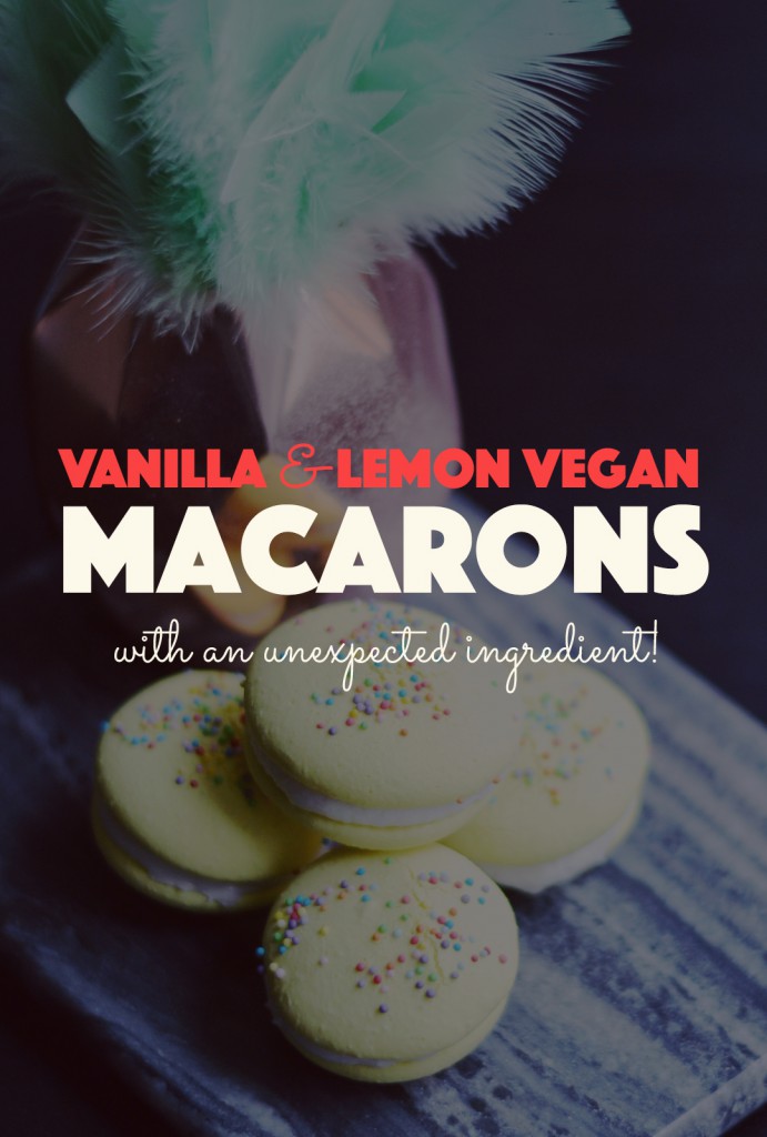 Vegan Vanilla & Lemon Macarons | http://BananaBloom.com