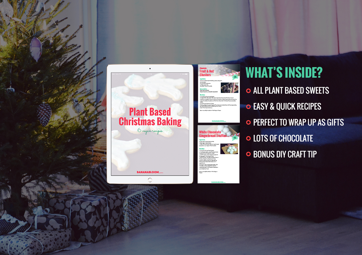 The Plant Based Christmas Baking E-book by Banana Bloom | http://BananaBloom.com