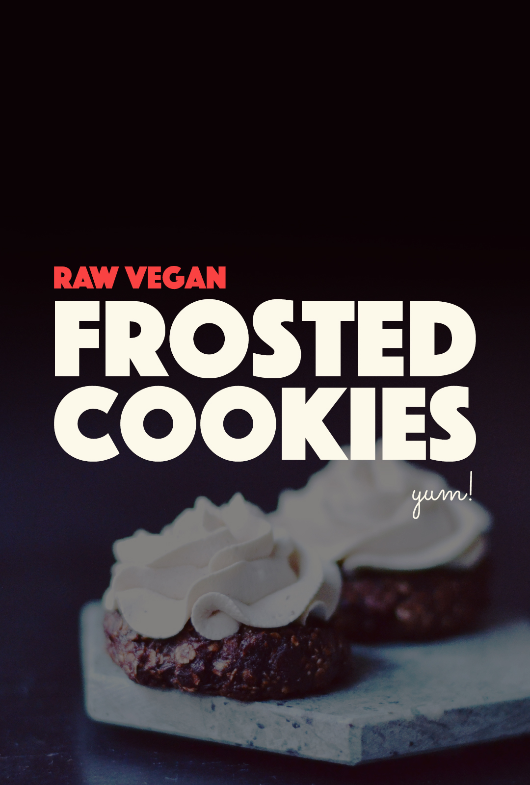 Raw Vegan Frosted Cookies | http://BananaBloom.com #rawfood #rawbaking #cookies #frosting