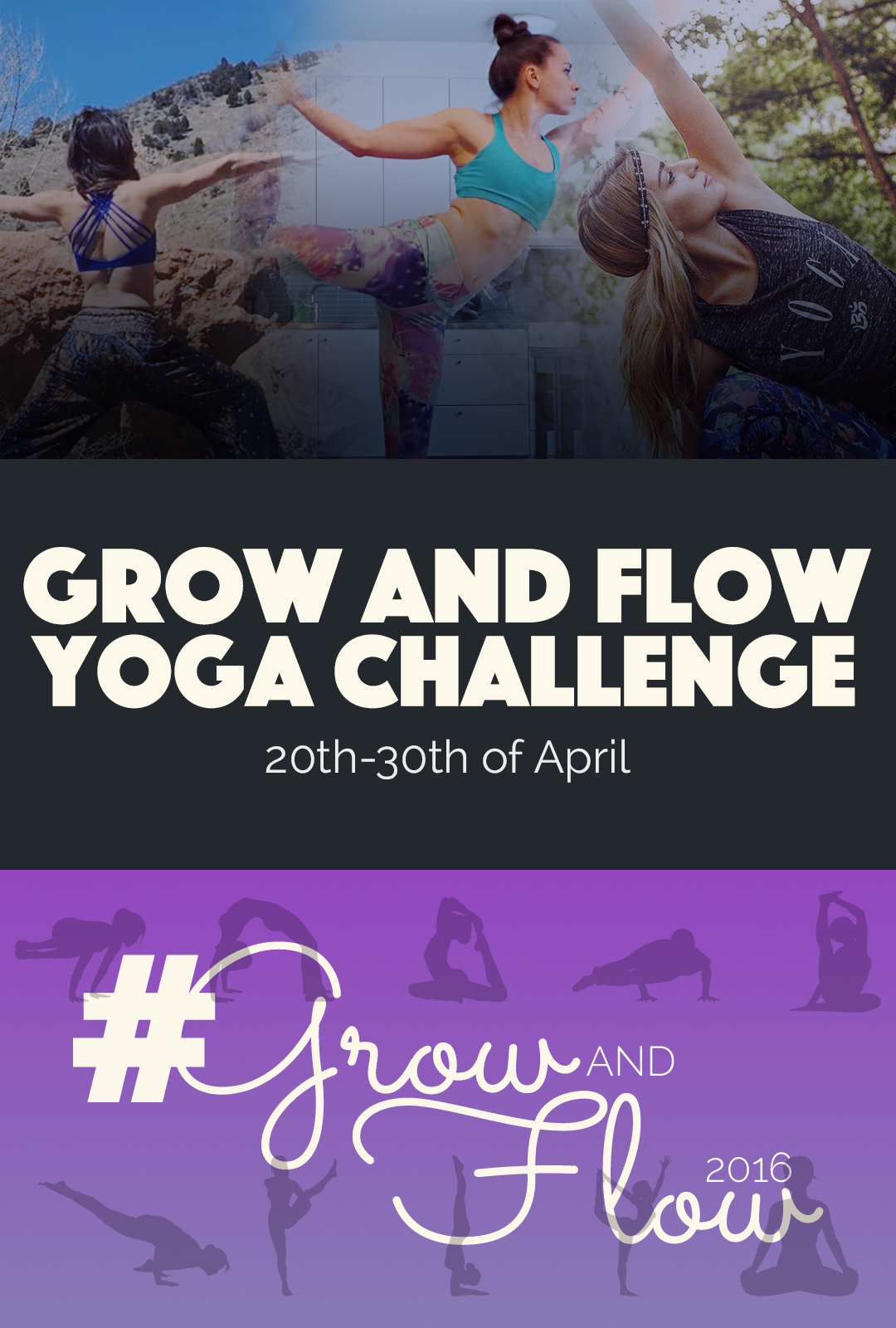 Grow and Flow Yoga Challenge | http://BananaBloom.com