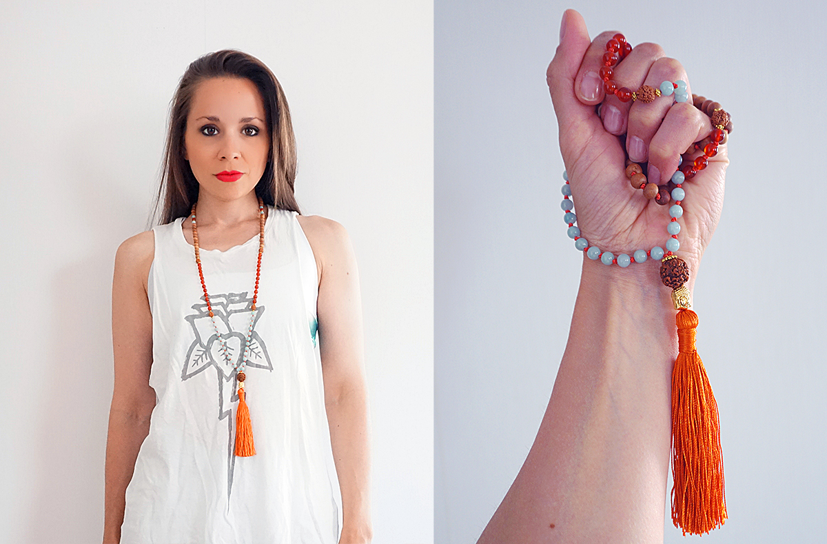 How to Use a Mala | http://BananaBloom.com #malabeads #yoga #mala #meditation