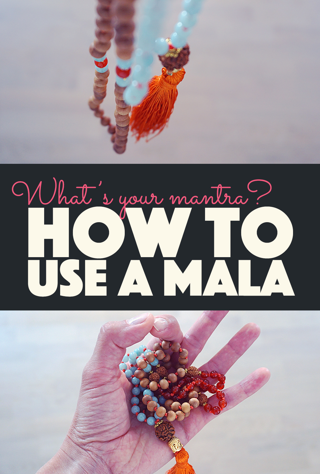 How to Use a Mala | http://BananaBloom.com #malabeads #yoga #mala #meditation